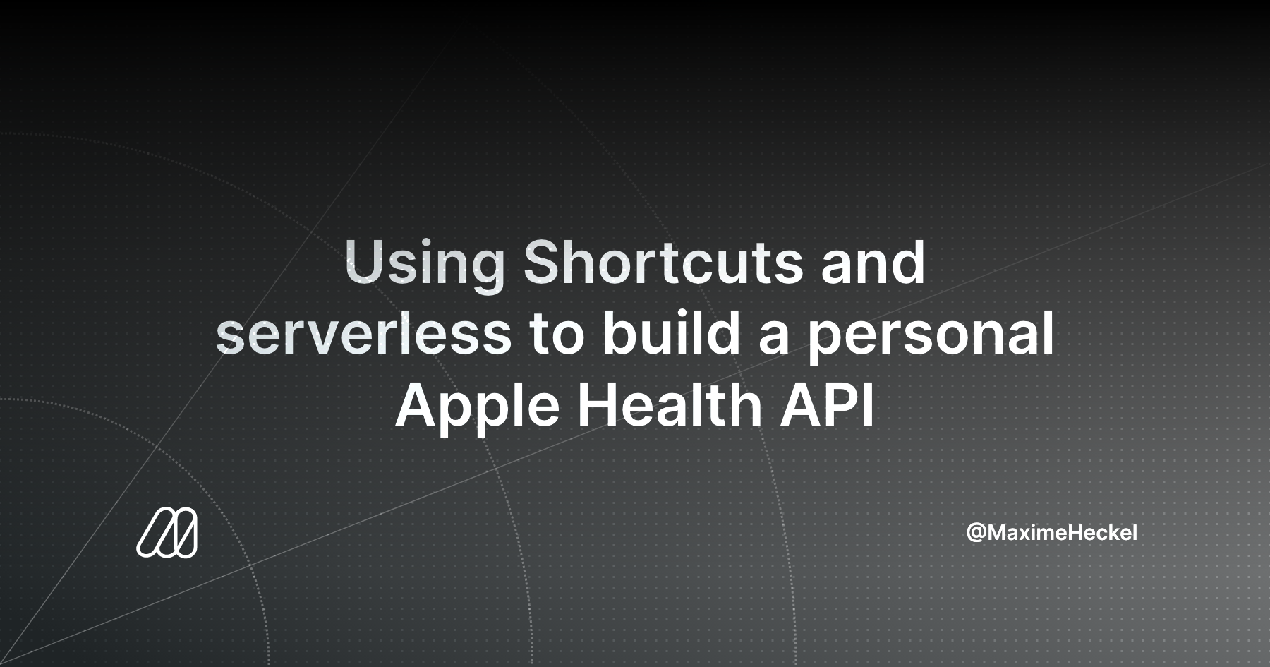 Using Shortcuts and serverless to build a personal Apple Health API ...